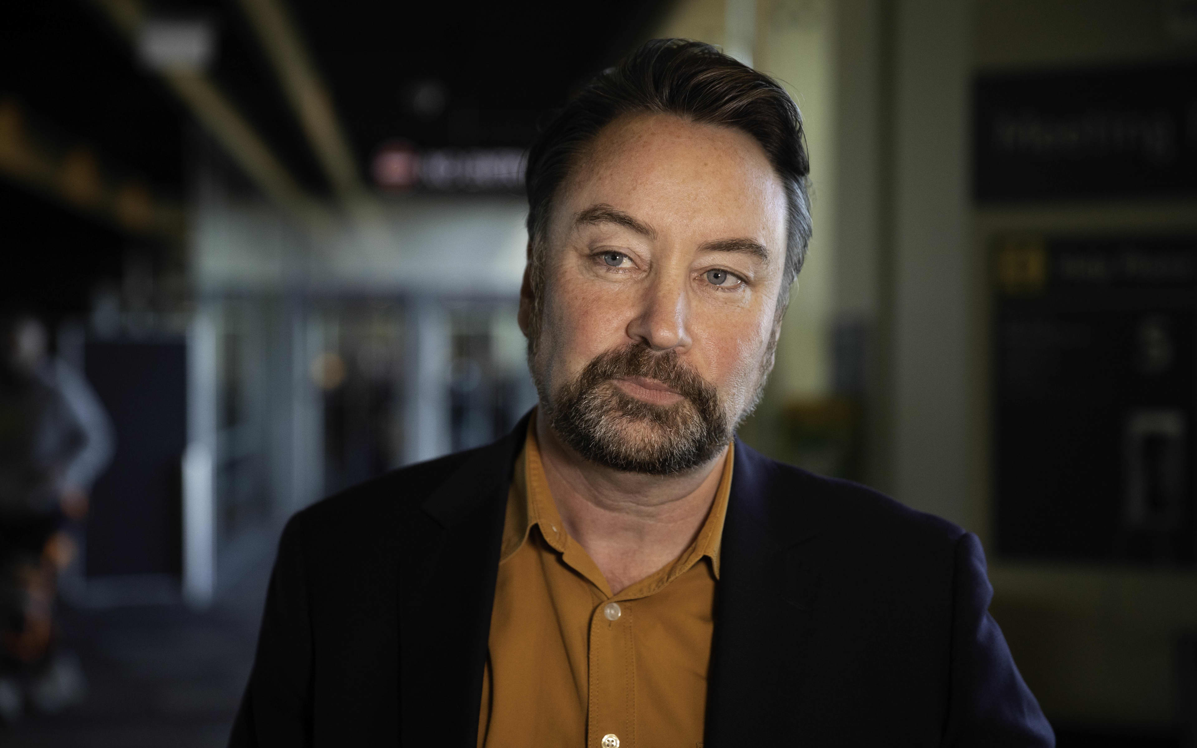 Labour's Reuben Davidson arrives at Wellington Airport on 16 October 2023 following the election at the weekend.