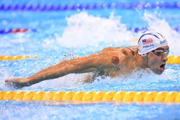 19-times Olympic gold medallist Michael Phelps could be seen sporting cupping marks during the men's 200m butterfly heats.