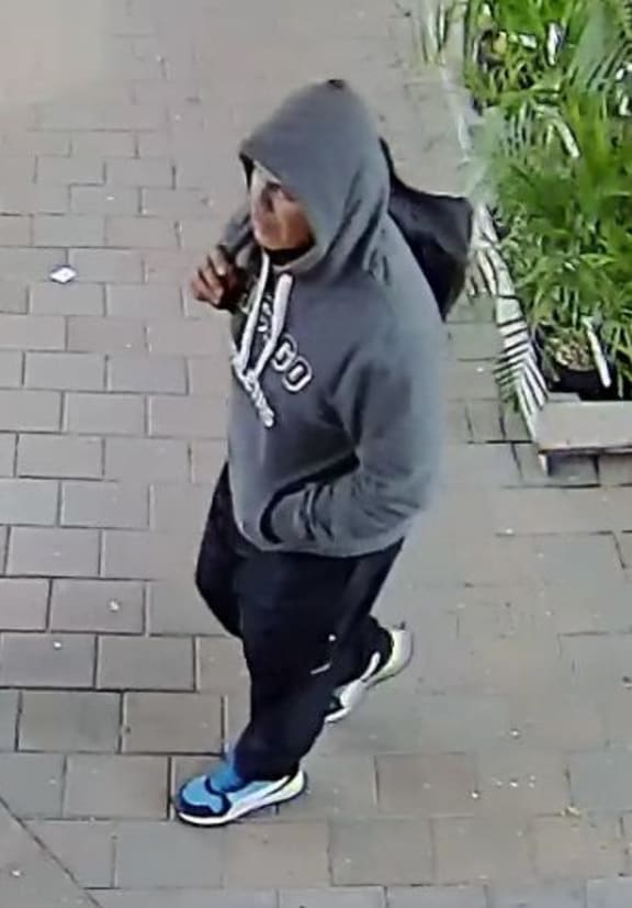Police photo of the alleged armed ASB Bank robber