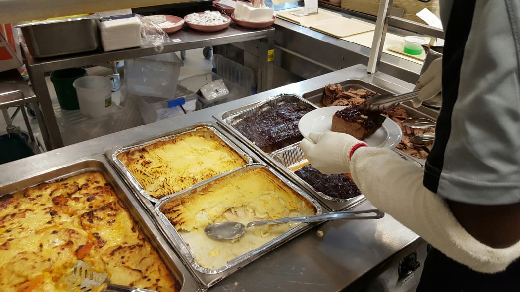 Some of the food on offer at Dunedin Hospital on 28 April 2016.