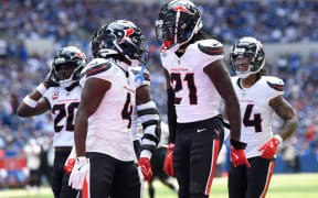 Houston Texans Safety Calen Bullock (21) celebrates