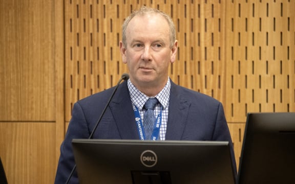 Survivors of the March 15th Terror attack in Christchurch have spoken today at the Christchurch Court. Pictured: Detective Senior Sergeant Damon Wells 02 November 2023 New Zealand Herald Photograph by George Heard