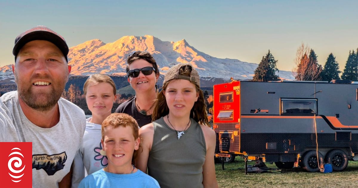 The Rotorua family who have been on a 4-year camping trip