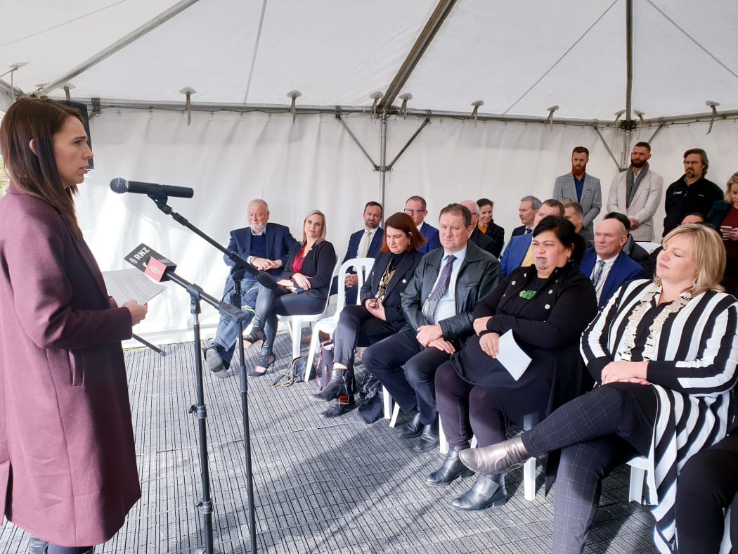 Prime Minister Jacinda Ardern announced the $761m package water package in Havelock North this morning.