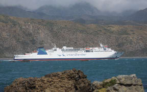 Aratere Interislander Ferry leaving Wellington.