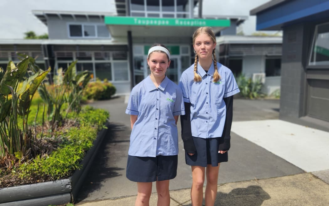 Scarlett and Amelie - highly commended youth environmental leaders in the Taranaki Regional Council Environmental Awards 2024.