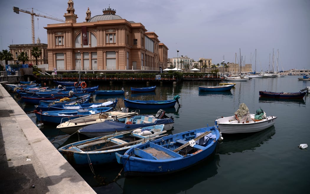 The old port of Bari pictured on May 12, 2017.