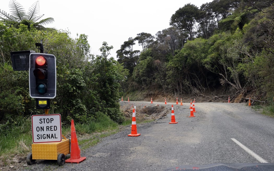 At least 11 slips line Ronga Rd, the gateway from Rai Valley to Okiwi Bay, in the Marlborough Sounds.