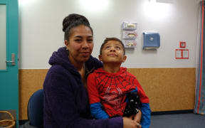 Ayla and five-year-old son Royale.