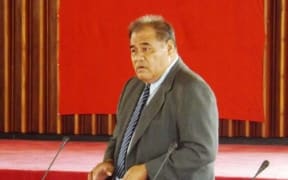 Tautua Samoa Opposition leader Palusalue Fa'apo II.