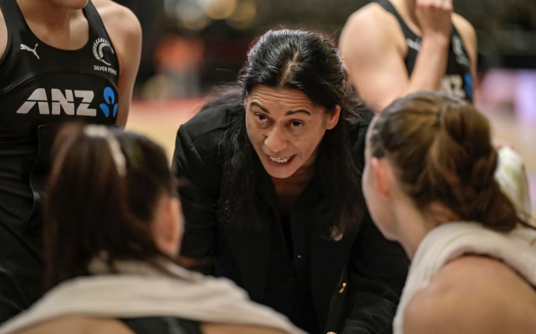 Noeline Taurua (Head Coach)of New Zealand Silver Ferns