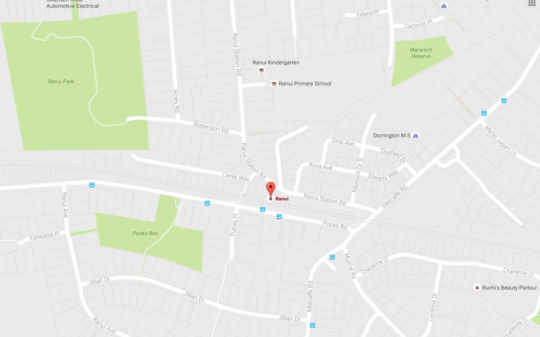 Map of Ranui train station