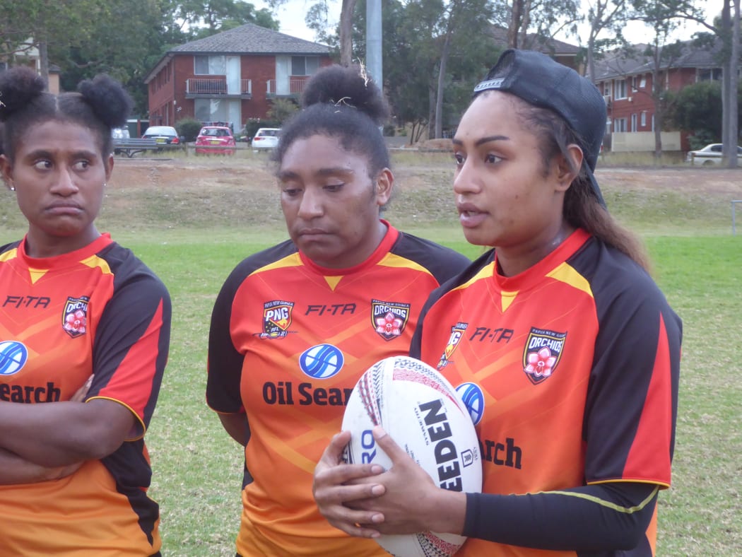Amelia Kuk (R) captained the PNG Orchids against Fiji.