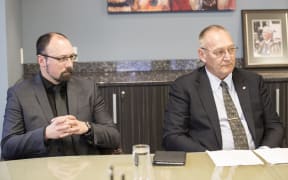 Dion Tuuta, left, and Mark Solomon.