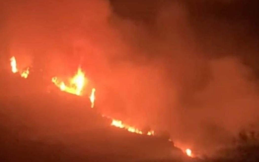 Fire on New Year's Eve 2022 at Old Macdonald's Farm Holiday Park in Marahau