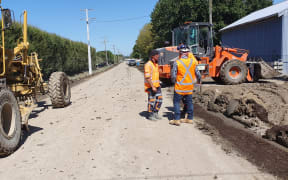 Road repairs are underway in Hawke's Bay.