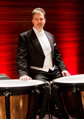 NZSO Principal Timpanist Larry Reese