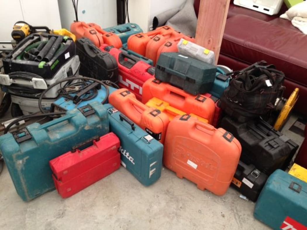 Power tools that were recovered in the opernation.
