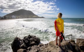 Mount Maunganui Surf Life Saving Club had a busy couple of days, with swells peaking at around 4m yesterday, when they shut the beach due to the twin threats of Cyclone Cody remnants and the Tongan volcano tsunami risks.