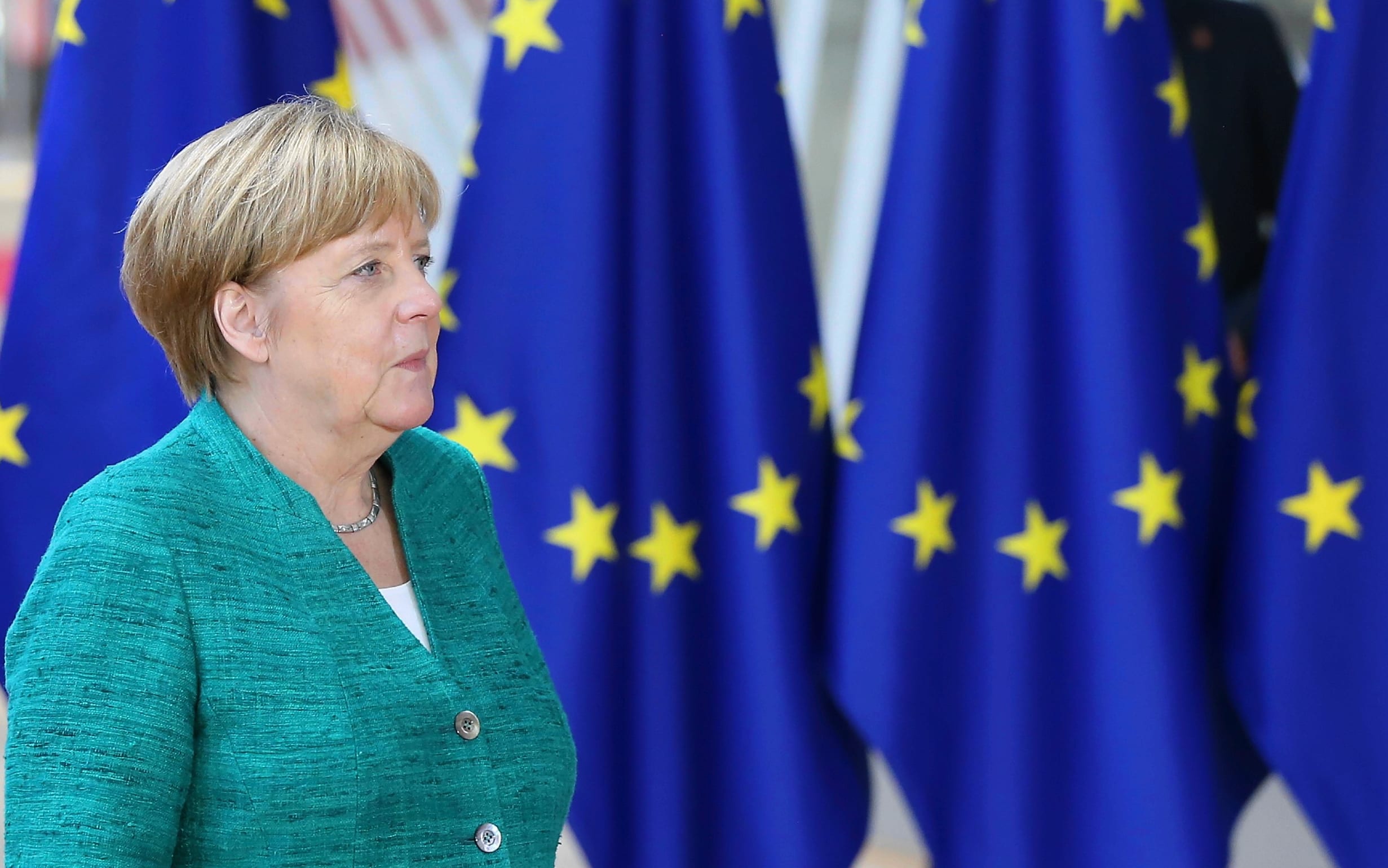 German Chancellor Angela Merkel attends the EU Leaders summit in Belgium, to focus on the migrant issue, the relations with the US, cooperation in defense and security, and the economic and monetary union.