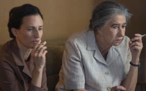 A scene from the 2024 film Golda