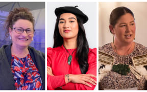 Labour's Angela Roberts, Te Pāti Māori candidate Hana-Rāwhiti Maipi-Clarke and Labour MP Willow-Jean Prime.