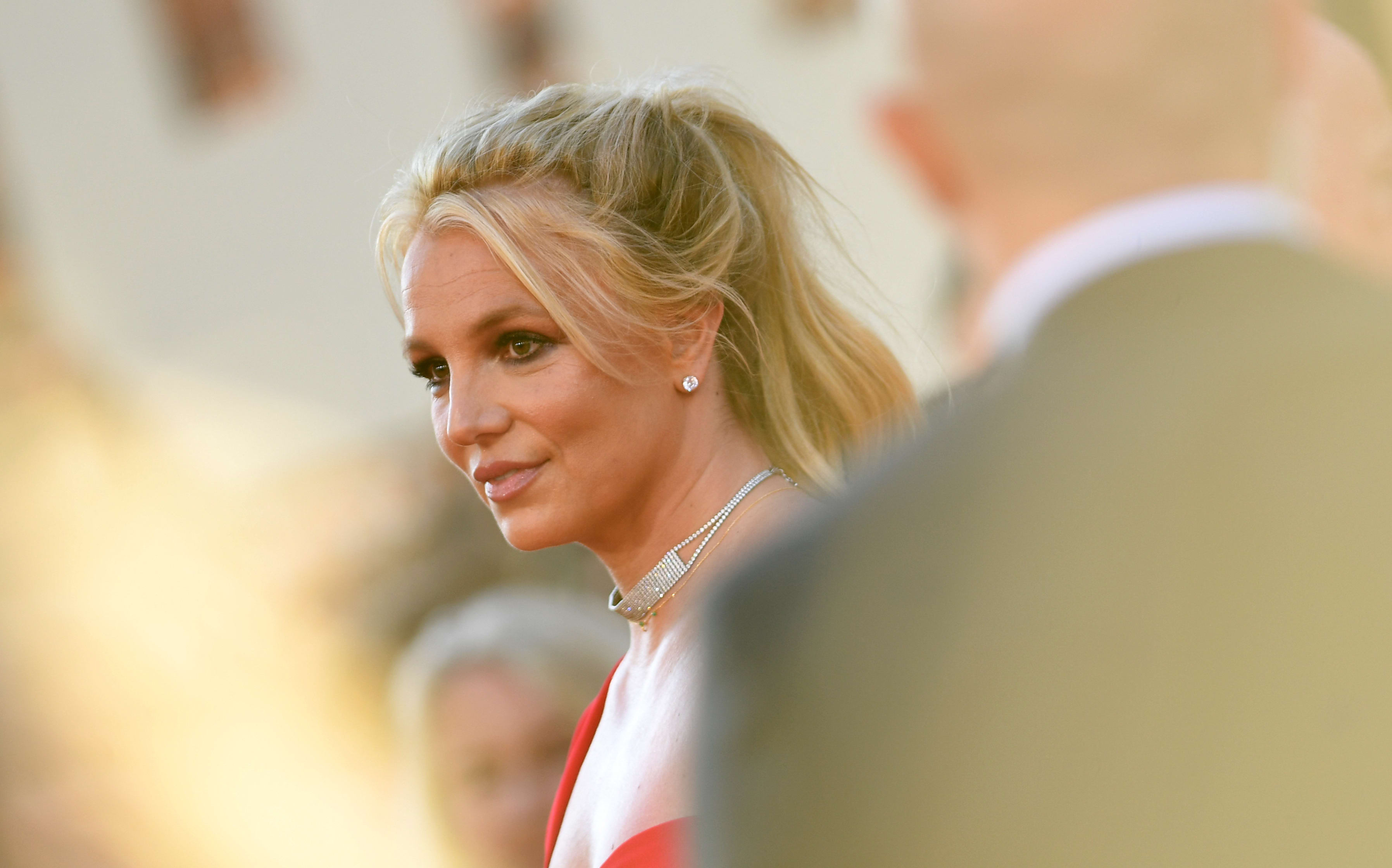 Britney Spears arrives at a film premiere in 2019.