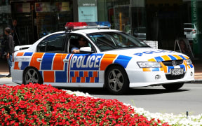 Police vehicle in Wellington.