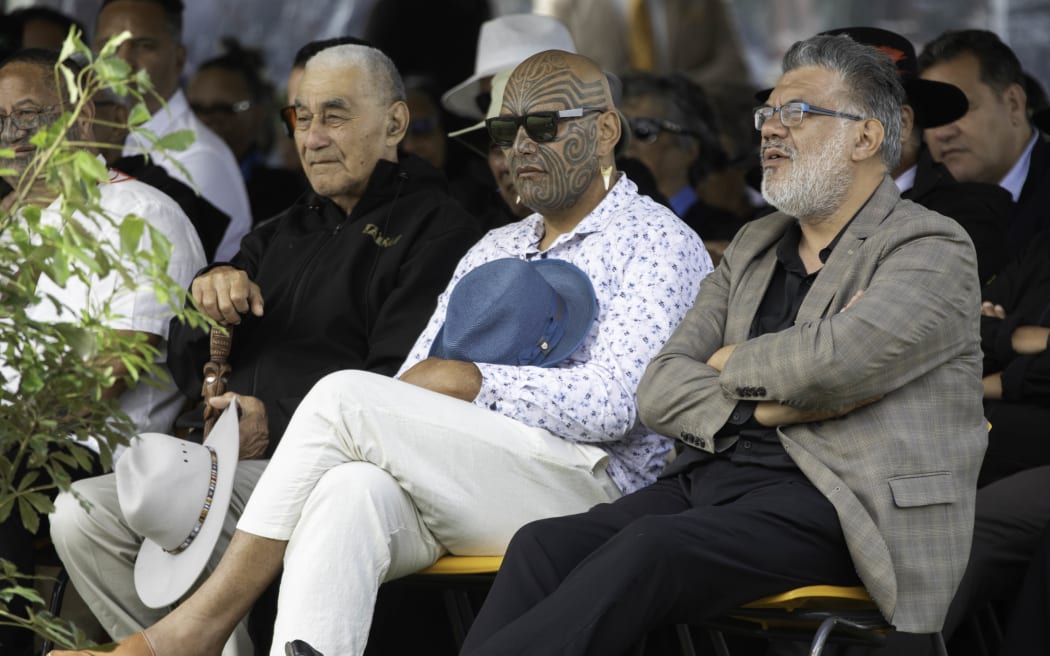 Rawiri Waititi on the first day of Rātana 2024