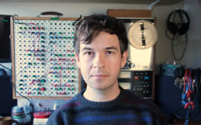 Kraus in his home studio