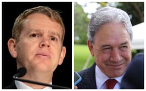 Chris Hipkins and Winston Peters