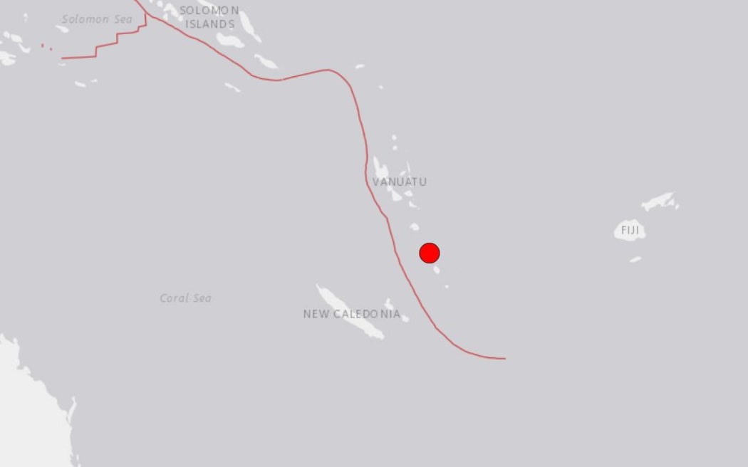 The USGS said the quake was centred 85km north-north-westof Isangel, Vanuatu.