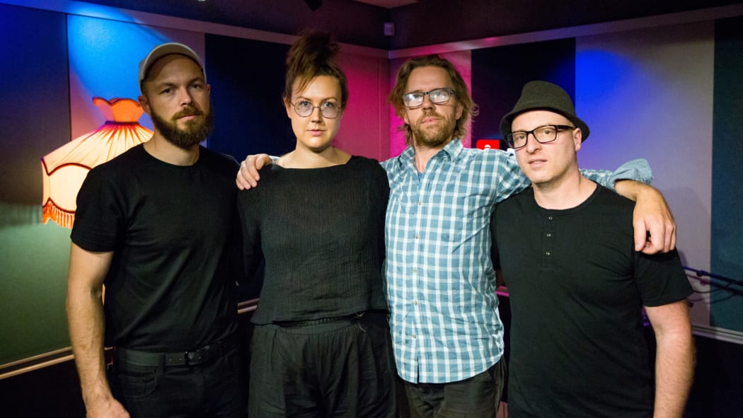 Chris O'Connor (drums), Nadia Reid (vocals and acoustic guitar),  Ritchie Pikard (bass), Sam Taylor (electric guitar)