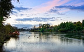 Waikato river near Fairfield Bridge, Hamilton