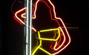 Neon sign for strip cub