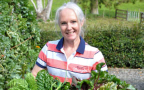 Edible gardener Leah Evans.
