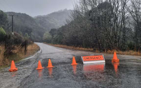 Flooding on Silverstream Valley Road in North Taieri.