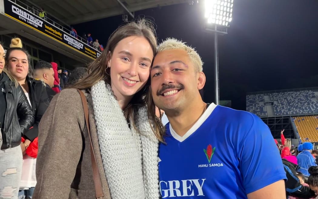 Samuel Slade and partner Lauren Liell.