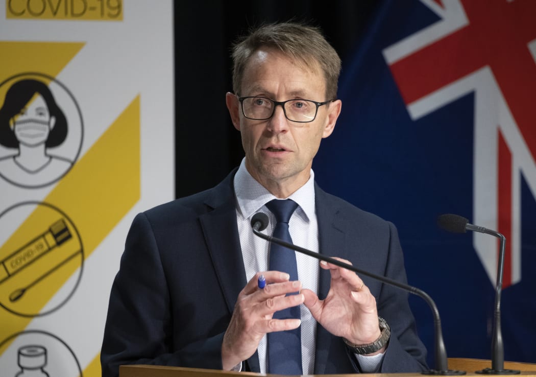 Director general of health Dr Ashley Bloomfield during the Covid-19 update at Parliament, Wellington . 23 September, 2021.