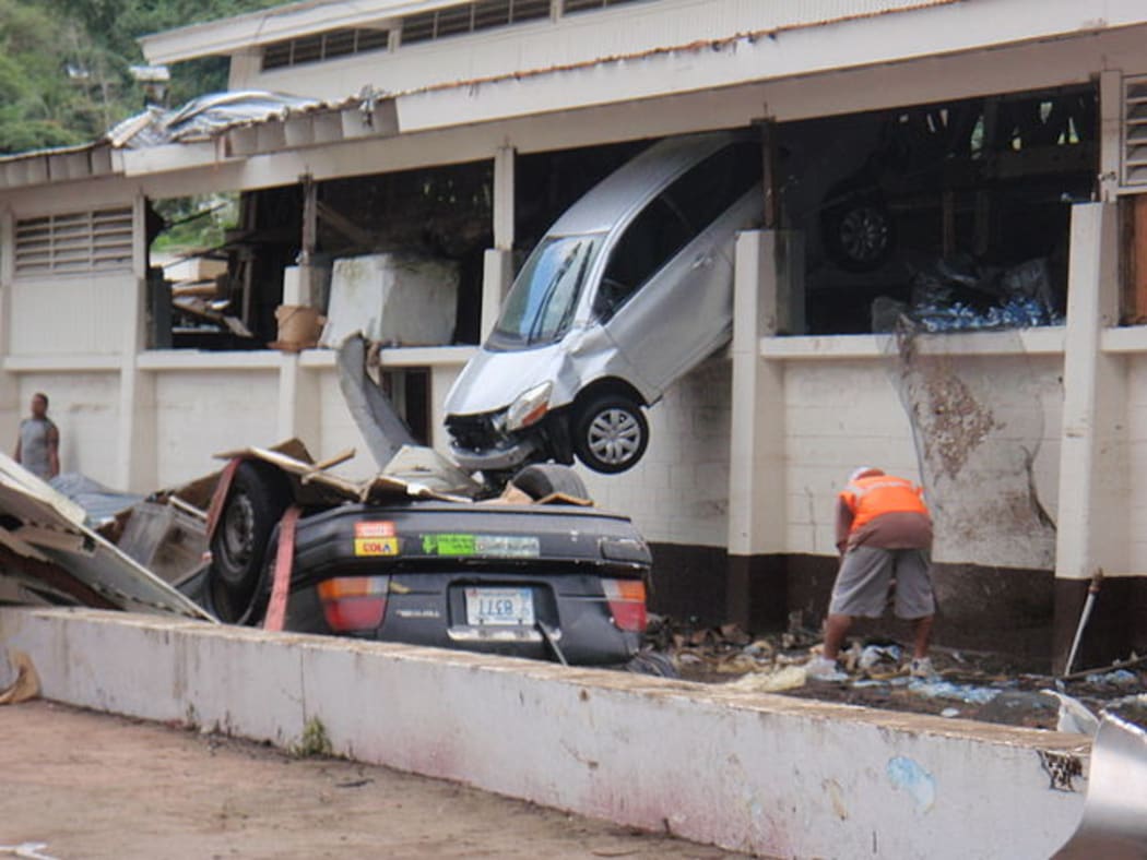 Damage in American Samoa caused by the 2009 Tsunami