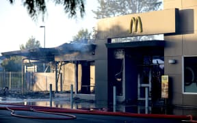 Fire at McDonalds in Pakuranga