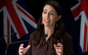 -POOL- Photo by Mark Mitchell: Prime Minister Jacinda Ardern during the post-Cabinet press conference with director general of health Dr Ashley Bloomfield, the Beehive, Parliament, Wellington. 08 November, 2021.