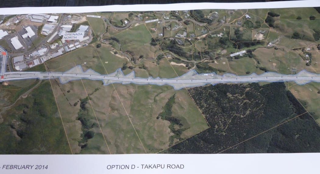 The route of the new road could go through Takapu Valley.