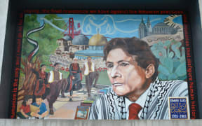A Palestinian mural honouring Edward Saïd
