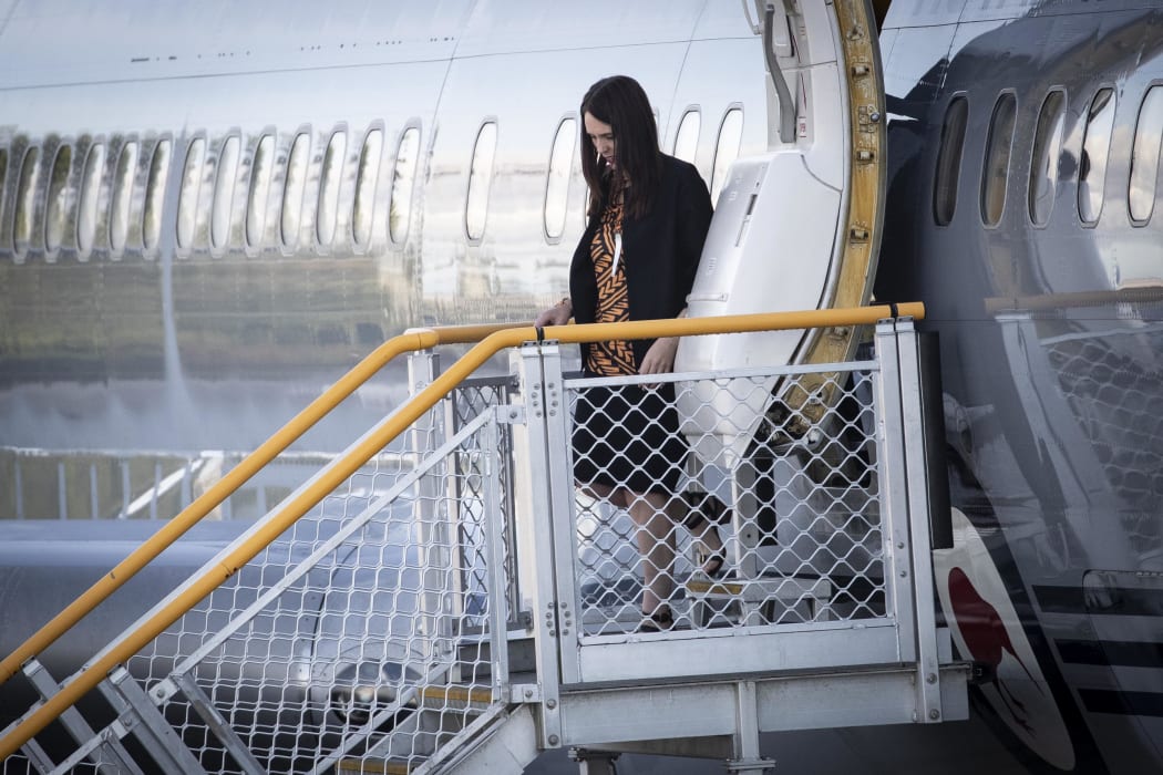 NZ Prime Minister Jacinda Ardern arrives in Nauru early this morning on the RNZAF 757 for the Pacific Island Forum.