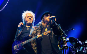 Toto plays at Spark Arena in Auckland. April, 2025.