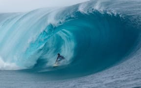 World Surfing League competition at Teahupo'o.