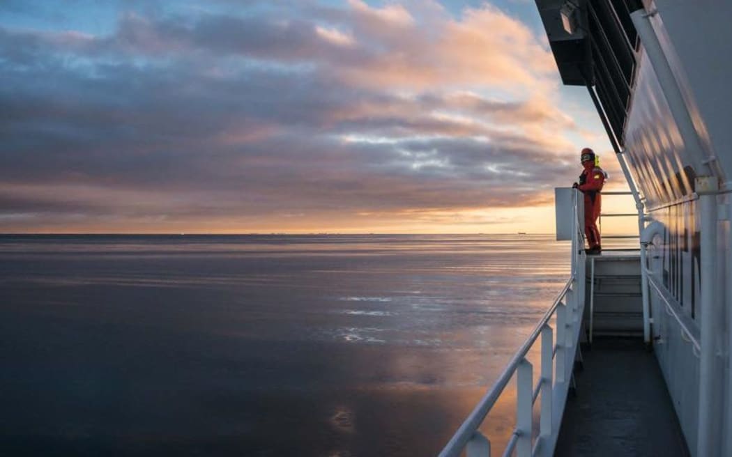 FV Tangaroa in Terra Nova Bay in February 2015.