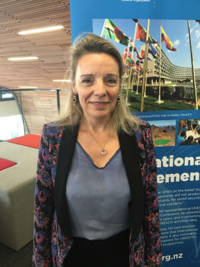 Prof. Divina Frau-Meigs at the World Journalism Education Congress at Auckland AUT.