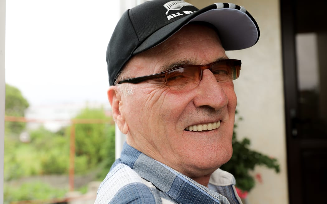 In Georgia, Guram Khabazi smiles at the camera, meeting the gaze of his daughter Marika he hasn’t seen in a long time